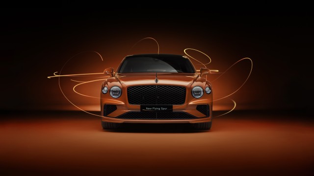 Bentley Flying Spur Orange aesthetic