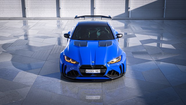 Blue BMW M4 Competition