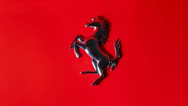 Ferrari logo Black prancing horse