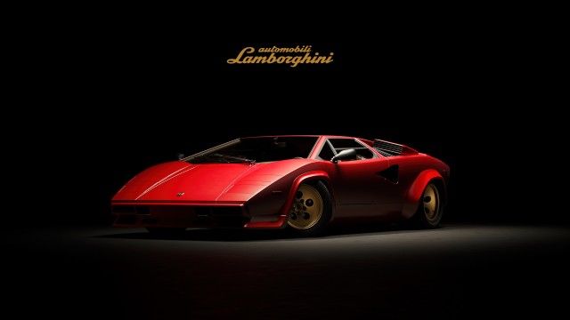 Lamborghini Countach Dark aesthetic