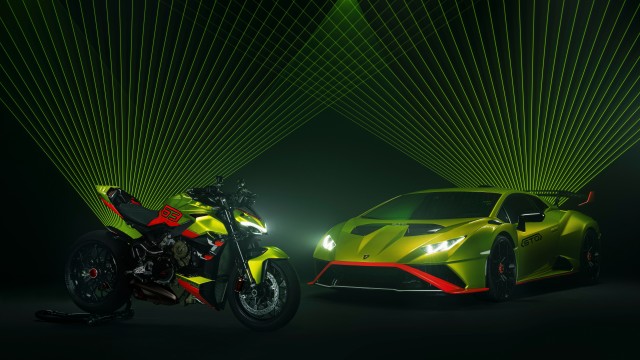 Lamborghini Huracán STO Ducati Streetfighter V4 Lamborghini