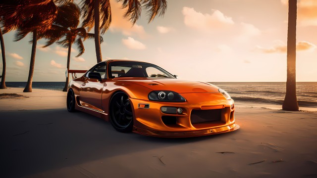 Toyota Supra Mk4 AI art