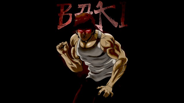Baki Hanma Black background