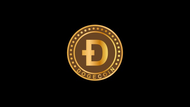 Dogecoin Black background