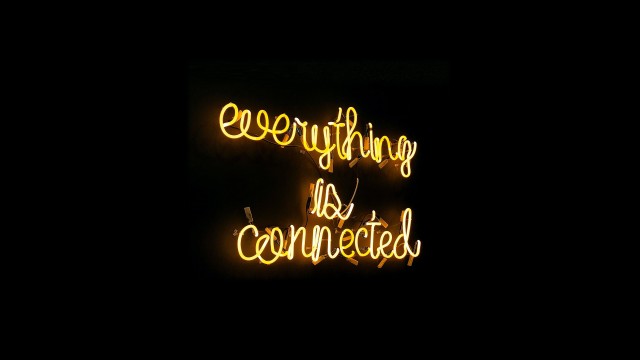 Everything is connected Neon sign