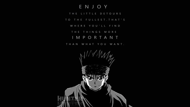 Gon Freecss Black background