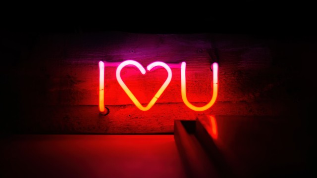 I Love You Neon sign
