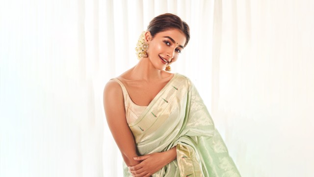 Actress Pooja Hegde in Saree