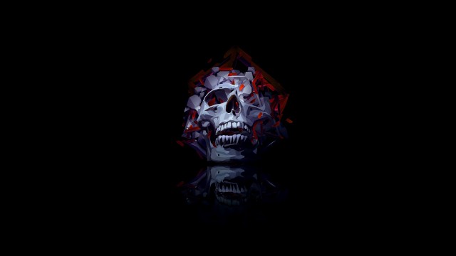 Low poly Skull AMOLED