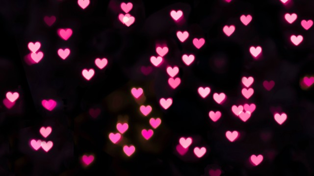 Pink hearts Illuminated