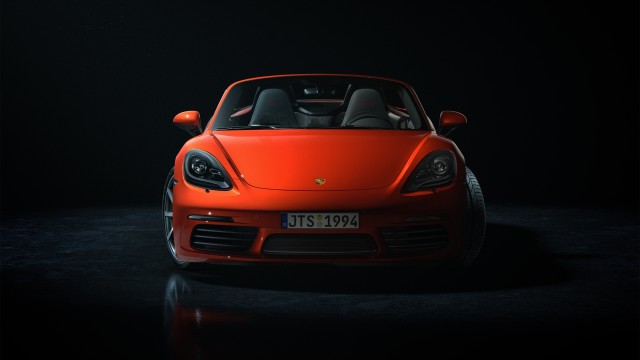 Porsche 718 Boxster Dark background