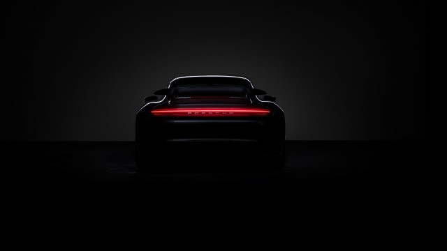 Porsche 911 Turbo S Black background