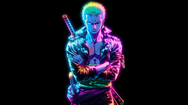 Roronoa Zoro Neon glow