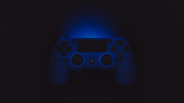 Sony DualShock 4 Black background