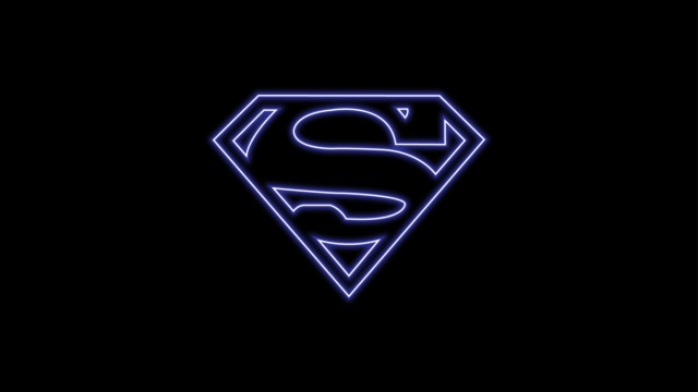 Superman Neon Logo AMOLED