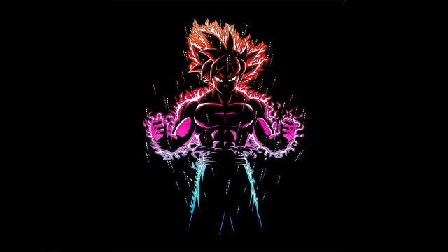 Ultra Instinct Goku Black background