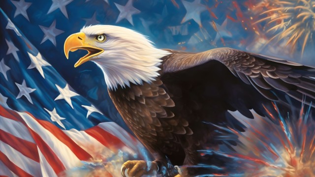 Bald eagle Independence Day
