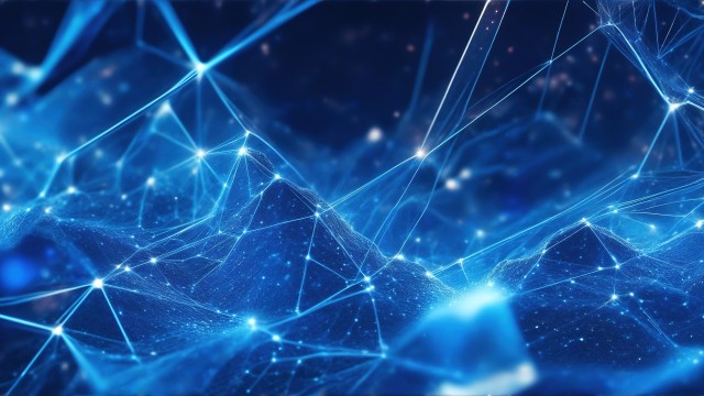 Connected dots Futuristic