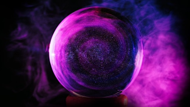 Crystal Ball Purple Smoke
