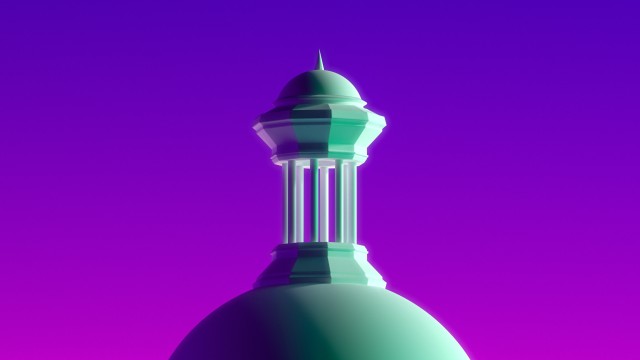 Dome Building Gradient background
