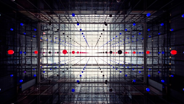 Glass building Spheres