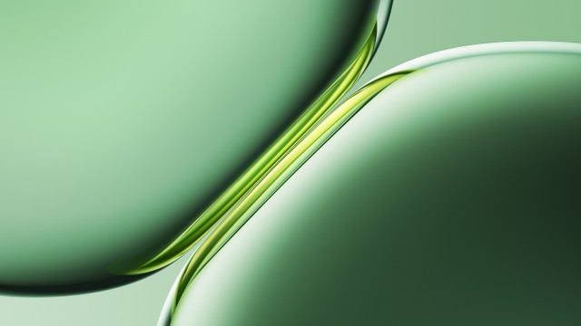 Green abstract 3D Render