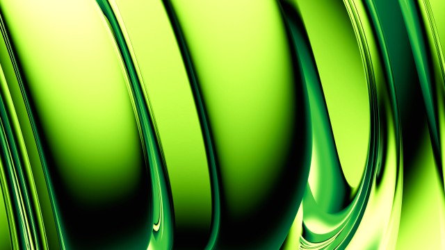 Green abstract Glowing