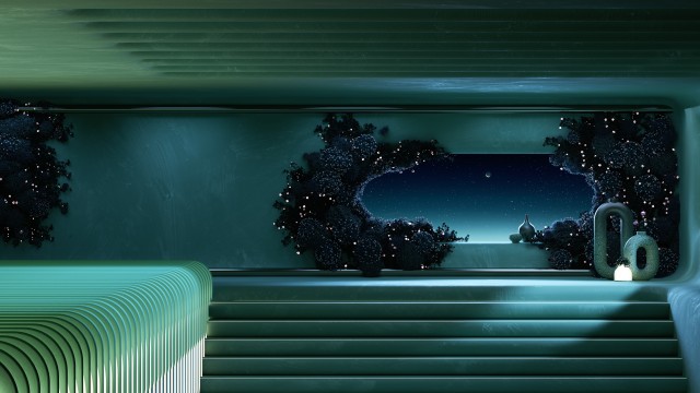 Green aesthetic Interior