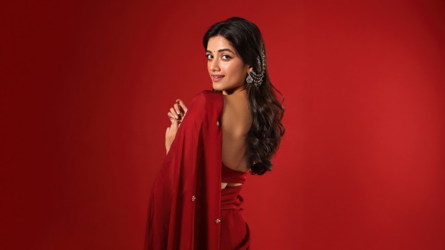 Bhagyashri Borse Red aesthetic