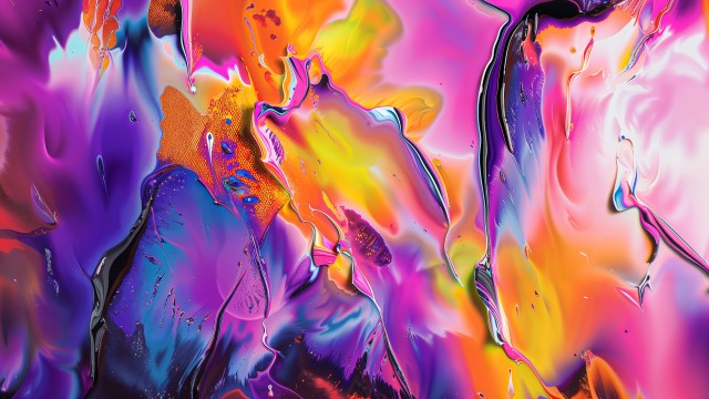 Multicolor Fluid art