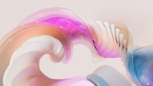 Pastel gradient 3D Render