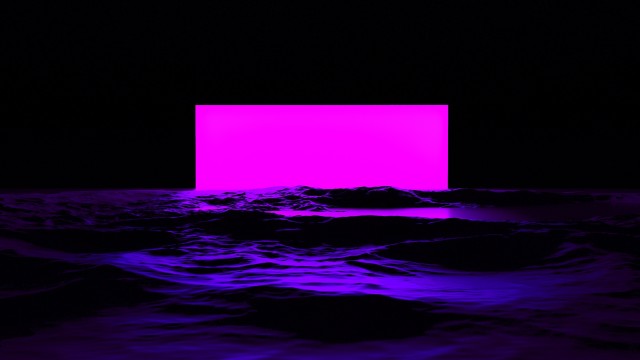 Pink light Sea