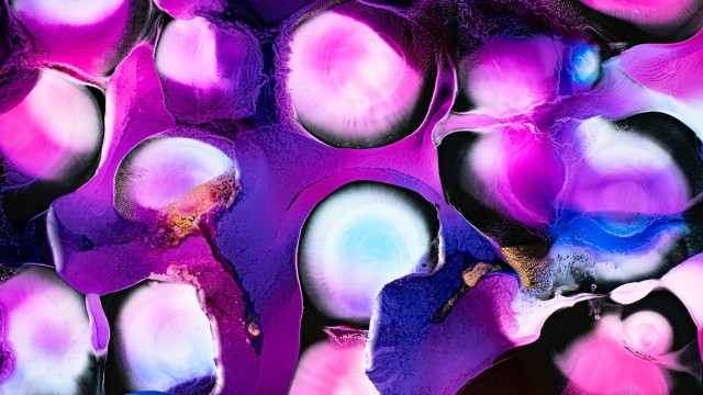 Purple abstract Fluid art