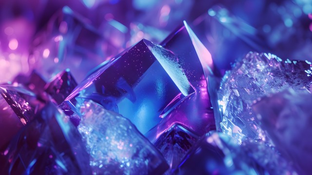 Purple aesthetic Crystals