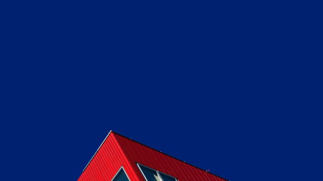 Red Building Blue Sky