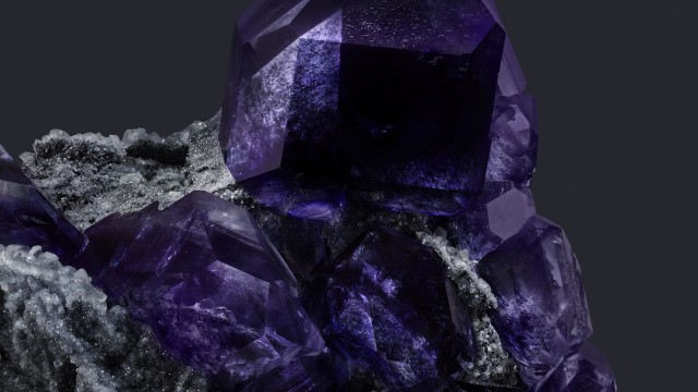 Sapphire Fluorite Crystal
