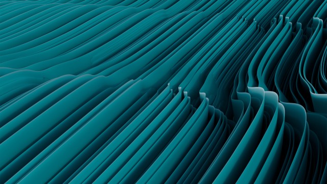 Teal abstract Layers