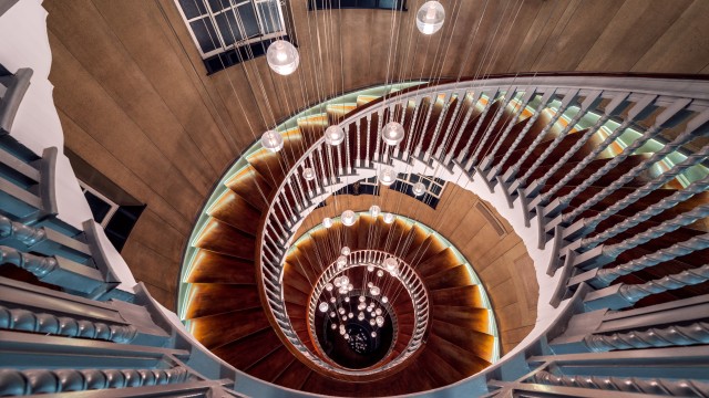 Wooden Spiral staircase