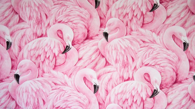 Pink Flamingos Painting