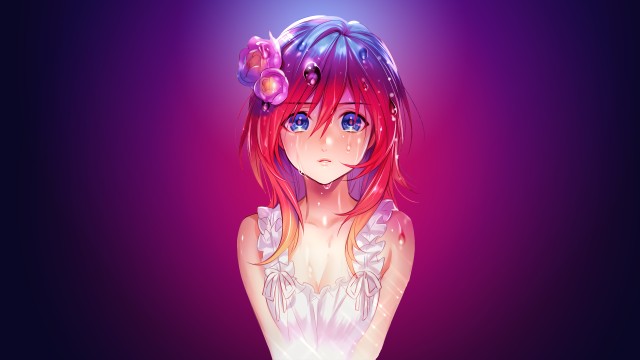 Anime girl Sad
