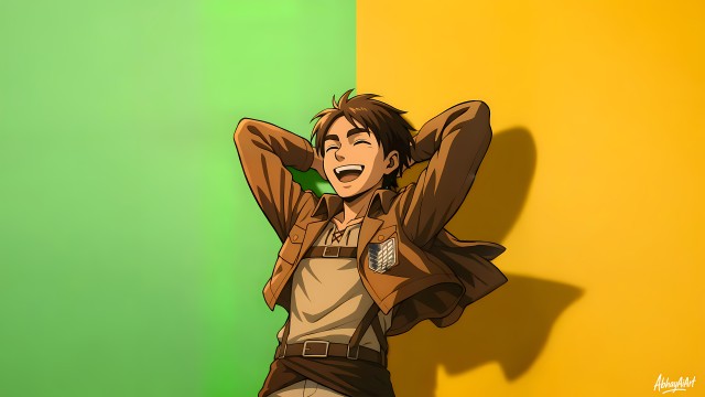 Eren Yeager Laughing