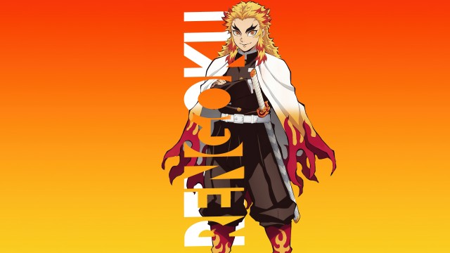 Kyojuro Rengoku Orange background