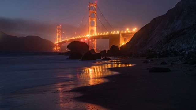 Golden Gate Bridge Illuminated