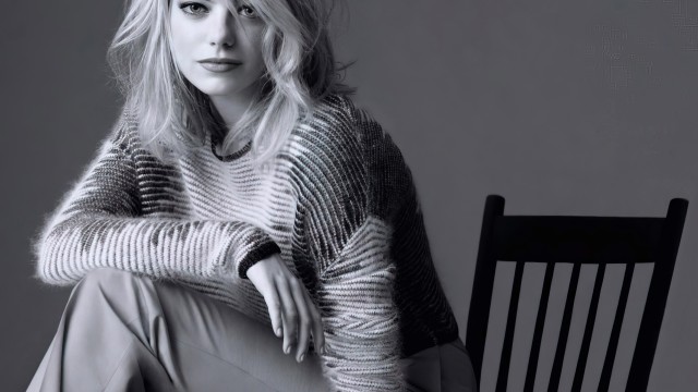 Emma Stone Monochrome