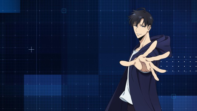 Sung Jinwoo Blue background