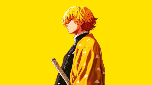 Zenitsu Agatsuma Yellow aesthetic