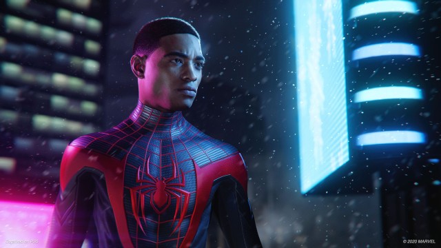 Miles Morales Unmasked Suit in Spider-Man Miles Morales