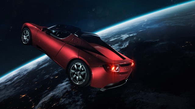 Elon Musk's Tesla Roadster Tesla in Space
