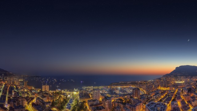 Monaco Yacht Show Cityscape