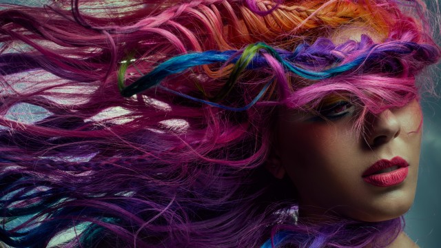 Colorful hair Makeup